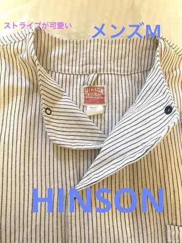 HINSON 코튼 반팔 하프 버튼 M 222-1021