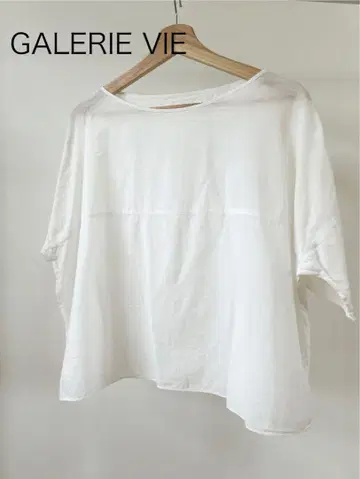 GALERIE VIE 여유로운 반팔 셔츠 화이트
