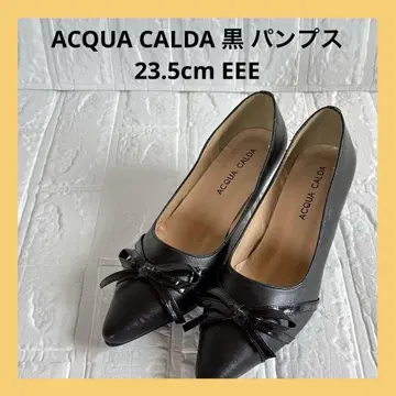 ACQUA CALDA 아쿠아 칼다 펌프스 스틸레토 블랙 리본