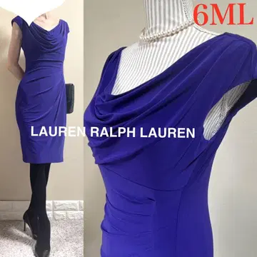LAUREN 랄프 로렌 스트레치 저지 드레스 원피스 6ML
