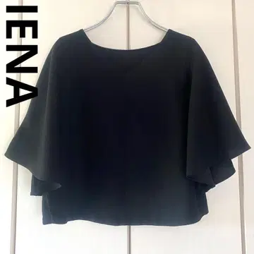 IENA 이에나 V넥 블랙 플레어 슬리브 블랙 검정 루즈핏