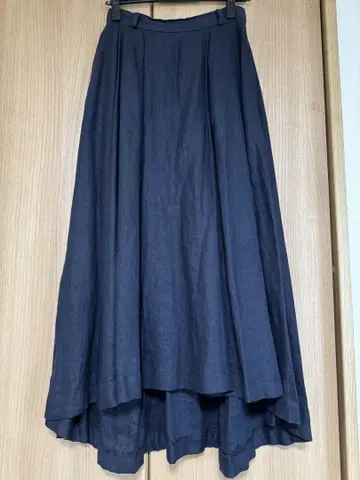 어반 리서치/린넨 롱 스커트 네이비