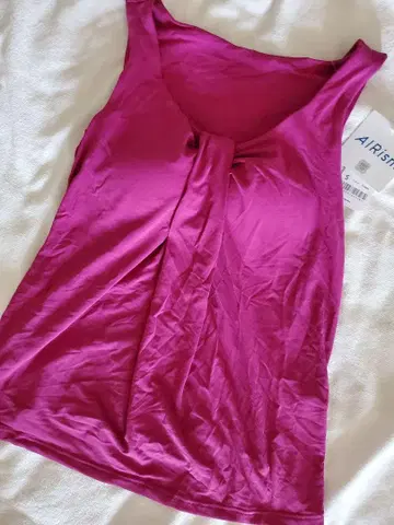 미사용 택 포함 에어리즘 플레어 브라 탱크탑 핑크 상의 S