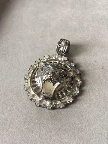 [새상품] 레어 silver925 타이거 목걸이 펜던트 각인 있음