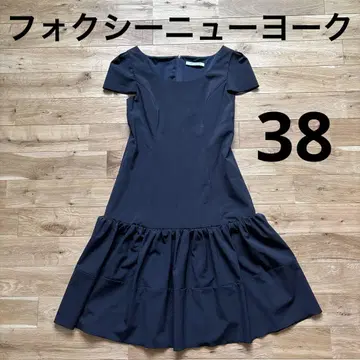 FOXEY NEW YORK 반팔 무릎 기장 원피스 38