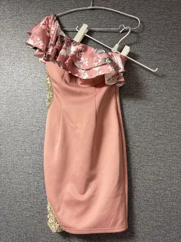 엔젤알 꽃무늬 미니 드레스 핑크