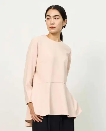 소주 핑크 페플럼 튜닉