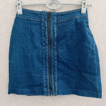 인디고 블루 데님 미니 스커트 H&M