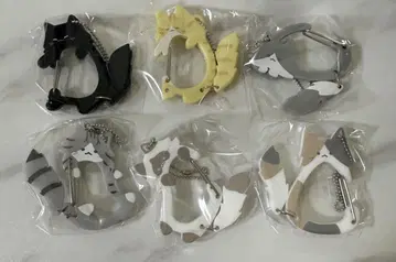 꼬리를 흔들며 냥코 카라비너 6종