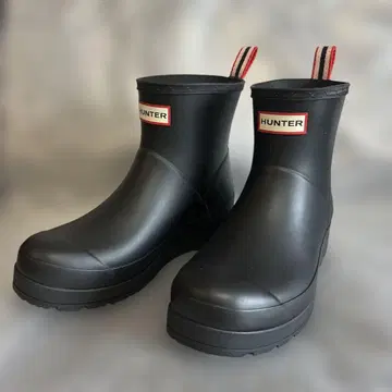 HUNTER 블랙 숏 레인부츠 25.0cm 미사용 새상품