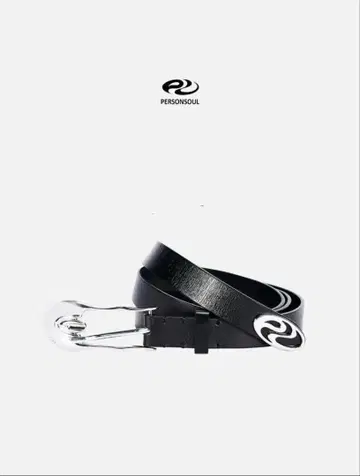 PERSONSOUL SHAPED PIN LEATHER BELT 메탈 벨트
