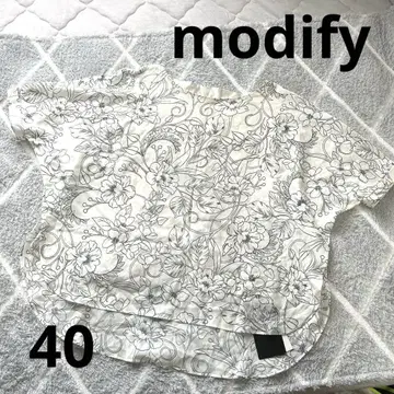 modify 꽃무늬 상의 반팔 블라우스