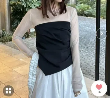 FRAY I.D 블랙 뷔스티에