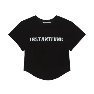 Instantfunk 로고 티셔츠 크롭