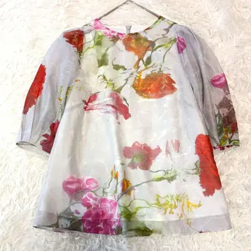 미사용 택 포함 TED BAKER AYYMEE 플라워 프린트 블라우스
