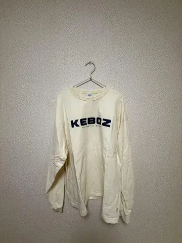 KEBOZ 롱 슬리브 티셔츠 크림