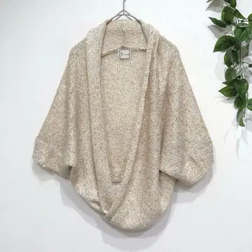 티아라 긴팔 니트 가디건 모헤어 혼방 볼레로 카슈쿨 울 혼방 겉옷