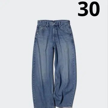 유니클로 배기 커브 청바지 30