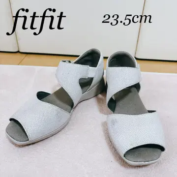 fitfit 23.5cm 힐 커버 샌들 화이트 컬러 핏핏 826
