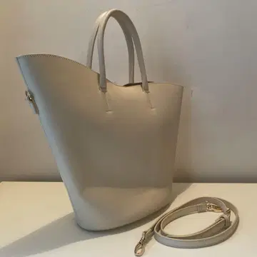 PLST 플라스테 화이트 핸드백 숄더백 바스켓백