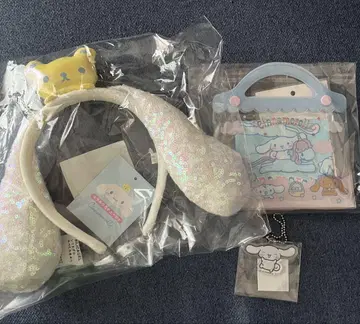 산리오 감사 팩 시나모롤 머리띠 아크릴 참 시나몬
