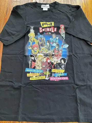 BiSH의 공식 굿즈 티셔츠 PUNK SWINDLE TOUR 티셔츠