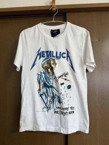 METALLICA 스켈레톤 디자인 티셔츠 L 사이즈