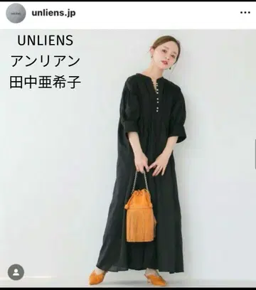 미사용급 다나카 아키코 UNLIENS 코튼 드레스 원피스