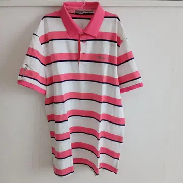Ralph Lauren 프로핏 폴로 셔츠 핑크 스트라이프