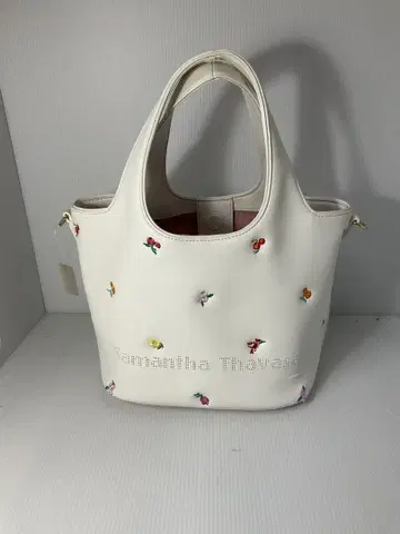 Samantha Thavasa 자수 토트백 화이트