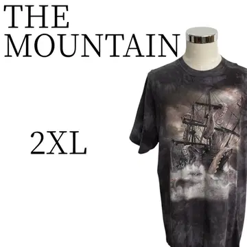 더 마운틴 블랙 반팔 티셔츠 상의 2XL(3L)