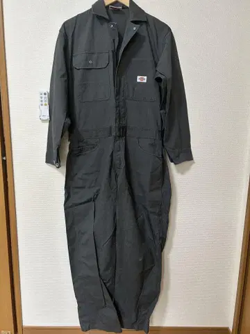 디키즈 블랙 오버롤 작업복