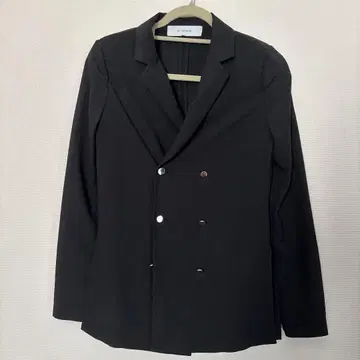 LE CIEL BLEU 블랙 더블 브레스트 자켓 38