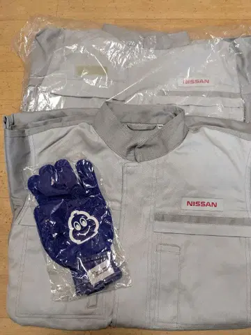 NISSAN 정품 그레이 작업복 미쉐린 목장갑 선물