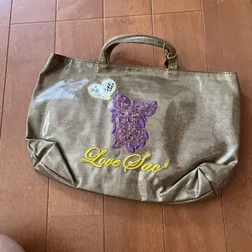 Love Sac 골드 토트백