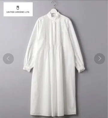 UNITED ARROWS 프릴 튜닉 원피스 핀턱 프릴 원피스