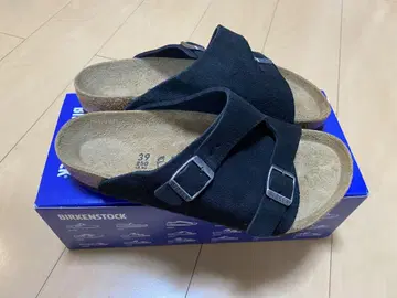 새상품 미사용 버켄스탁 블랙 취리히 39 레귤러 25cm