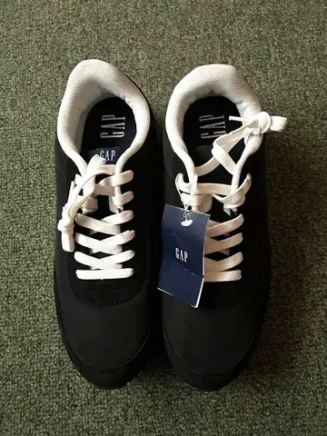 새상품 GAP 남성용 스니커즈 GAP 블랙 27cm