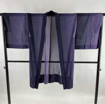 여름용 긴 겉옷 스트라이프 기장 98cm 화장 69cm 순수 실크