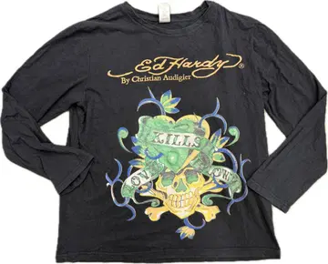 N716 Ed Hardy Christian Audigier 스컬 티셔츠