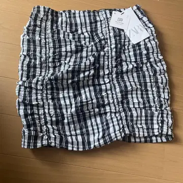 ZARA 셔링 타이트 스커트 미사용 새상품