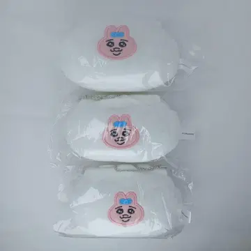 빤쮸토끼 봉제 인형 키링 팬티 소품함 파우치 3개 세트