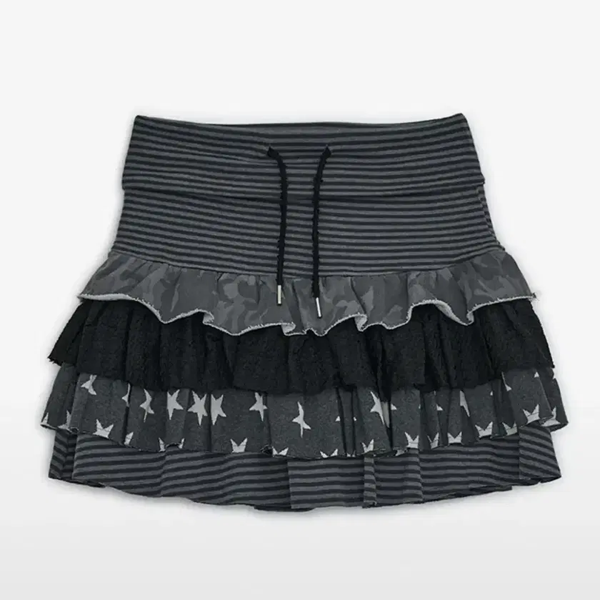 【韓国hug your skin】Cancan layered skirt Hug U Skin Cancan Layered Skirt (Charcoal) on Bunjang Global