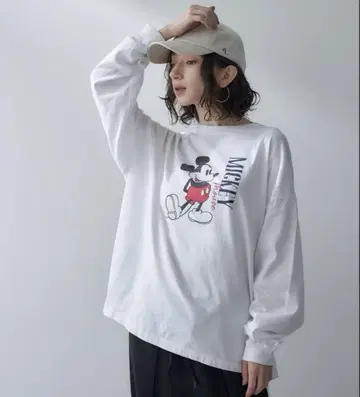 새상품급 GOOD ROCK SPEED 미키 롱 T