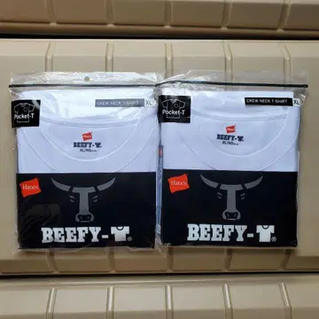 새상품 BEEFY XL 포켓 티셔츠 2장 세트 비피 헤인즈