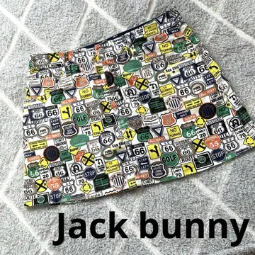 JACK BUNNY 교통 표지 프린트 스커트