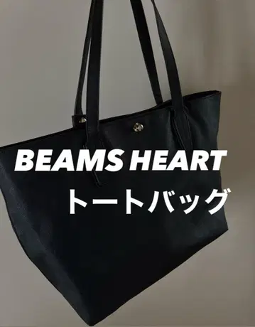 BEAMS HEART 토트백 네이비 네이비