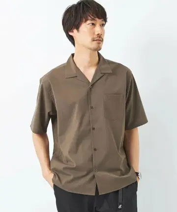 새상품급 그린 라벨 TW 워셔블 토로 오픈 카라 셔츠 울