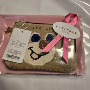 라브라리 바이 페이러 도업 테디 L자 파우치 리본 참 새상품