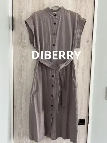 diberry 그레이 반팔 셔츠 원피스 벨트 포함